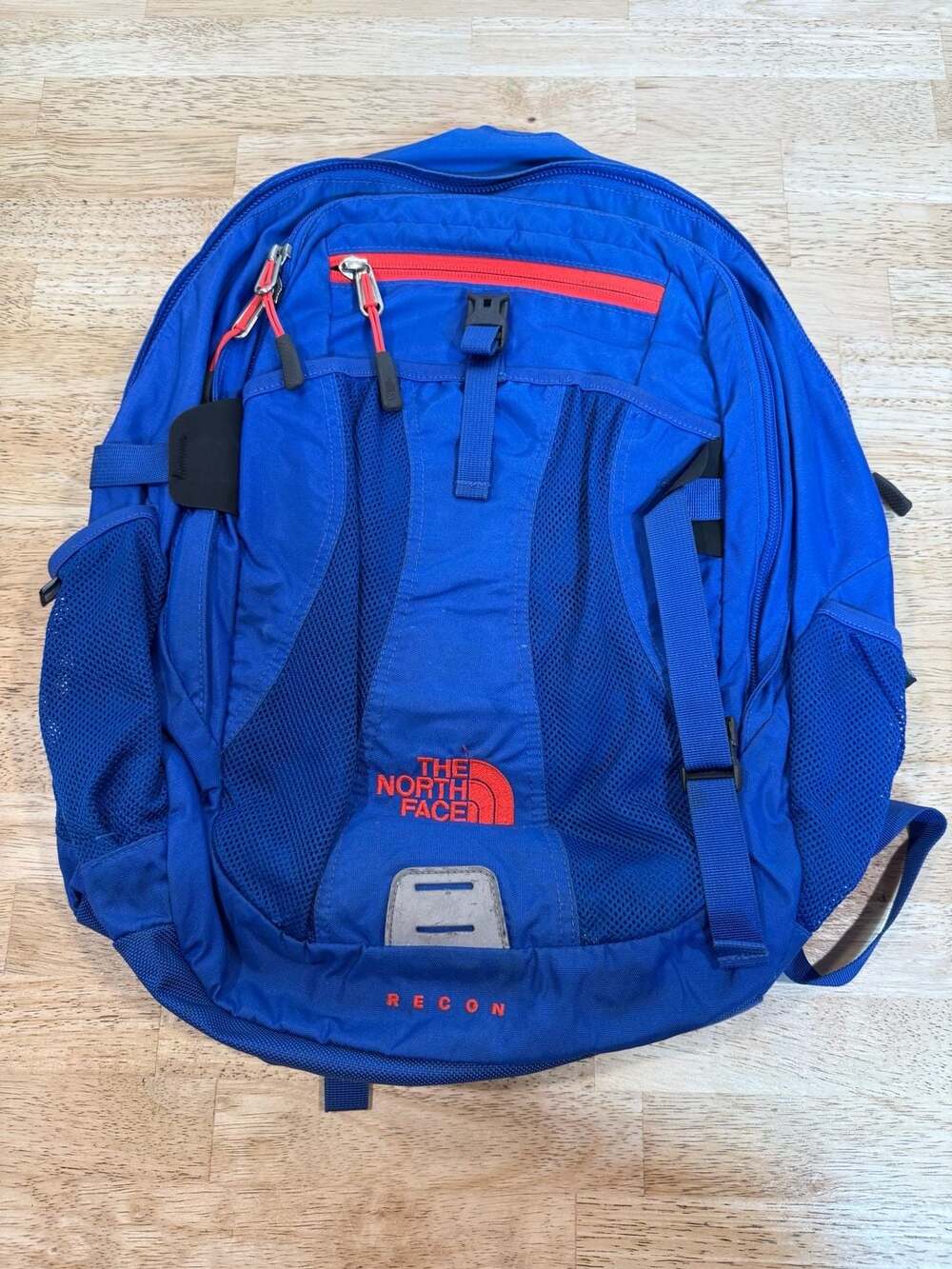 The North Face Recon Backpack Blue and Salmon Hiking School Laptop Daypack